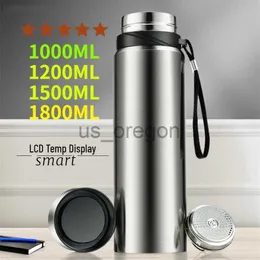 Thermoses Thermo Pot Thermos Bottle 1500 1800ML Double Wall Stainless Steel Insulated Vacuum Flask Drinkware Cup Thermal Mug Water Bottle x0904