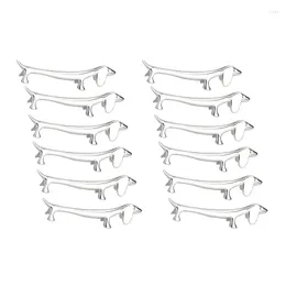 Chopsticks 12 Pcs Rest Little Dog Holder Dachshund Zinc Alloy Fork Stand Spoon Tableware Rack Tool