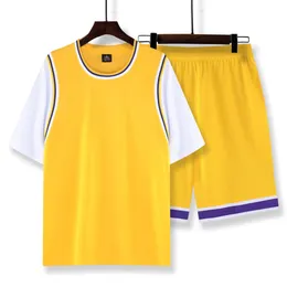 Other Sporting Goods Summer Boys Training Suit Sports Adolescent Adult Custom Soccer Jersey Men Football Uniform Child Kit Football Shirt Shorts Set 230904