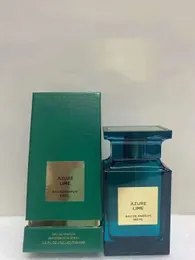 الإصدار الأصلي 1: 1 Azure Lime Perfume 100ml فقدان الكرز المريرة الخوخ اللعين الرائع Oud Wood Tobacco Vanille Neroli Portofino Time Lower