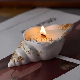 Andra hälsoskönhetsartiklar 3D Conch Candle Jar Making Wax Mold Handgjorda förvaringslåda Betong Cement Mögel Epoxy Harts Flowerpot Silicone Mold Home Decor X0904