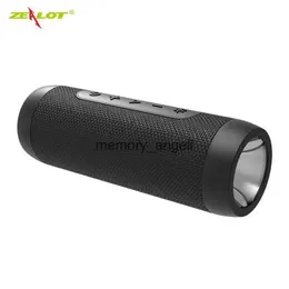휴대용 스피커 Zealot S22 Bluetooth 스피커 방수 옥외 무선 자전거 사운드 박스 LED 조명 휴대용 미니 파워 뱅크 HI-FI 스테레오 HKD230904