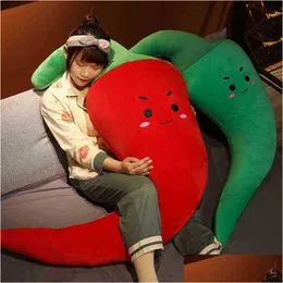 4065Cm Cartoon Simation Li Cuddle Cute Stuffed Pepper Doll Large Soft Vegetable Pillow Bed Sofa Cushion Room Decor J220729 Drop Delive Dhhrw