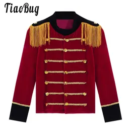 Jackets Kids Boys Circus Ringmaster Coat Deluxe Royal Guard Child Showman Cosplay Long Sleeves Gentleman Costume Tailcoat Jacket 230904