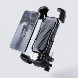 Cykeltelefonmontering Holder Motorcykelstybar Anti-Shake Cykel Telefonklämma 360 graders rotation för iPhone Samsung Flera telefonmodeller