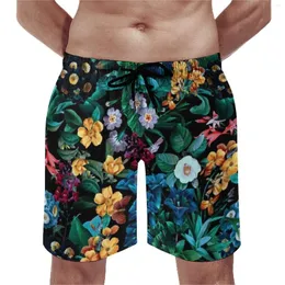 Herren Shorts Tropical Board Males Garden Blumendruck Strandhose Trenky Badehose Große Größe