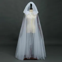 Abbigliamento da palcoscenico Costume da donna di Halloween gotico in chiffon con scialle da fata medievale da donna per la notte oscura