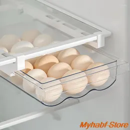 Butelki do przechowywania lodówka szuflada jajka przezroczystą plastikową lodówkę Organizator pudełko do owoców narzędzia do pojemnika na terenie narzędzia kuchenne