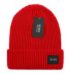 Hot Dome Letter Beanies Solid Color Thick Warm Skullcap Unisex Fashion Street Hats