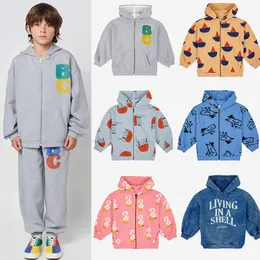 Толстовки и толстовки для маленьких мальчиков, комплект с длинными рукавами для мальчиков, детский свитер BC, топы Bobo, одежда с принтом, верхняя одежда для детей, девочек 230901