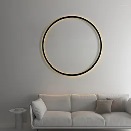 Wandleuchte Ring Led-Licht Nordic Minimalistisch Rund Für Wohnzimmer Schlafzimmer Wohnkultur Beleuchtungskörper