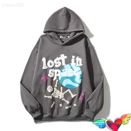 Men's Hoodies 2023 Fleece Lost in Space Hoodie Men Women Puff Print Plenty of Sunshine Hoodie Graffiti High Street Pullovers Hkd230704DV7B