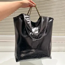 Rzeksy wiadra ramię torebki, łańcuch zakupowy duża pojemność torby pod pachami pod pachami TOTE Patent skórzana torebka torebka