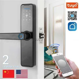 Zamki drzwi Tuya Smart Home Electronic Block Linkoprint Biometryczny cyfrowy klucz Karta hasła Karta House Ochrona bezpieczeństwa HKD230904