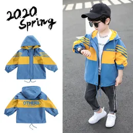 Jackor Children's Clothing Boys 'Coat Spring och Autumn Trench Medium Big Children Casual Boy Handsome Top 230904