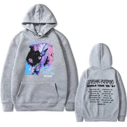 Sweatshirts Vintage Smashing Pumpkins World Tour Hoodie Men Streetwear Men's Fleece Cotton Hoodies Unisex Fashion Rock Overdimased Sweatshirt LST230902