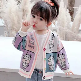 Pullover 2013 Girls Cardigan Sweaters Spring Autumn Children's Cartoon Coats Kids Girls Baby Sweaters Casual Cotton Clothing Tops 230901