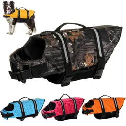 Abbigliamento per cani Giubbotto salvagente per cani Estate stampato Pet Nuoto Conservatore Costumi da bagno Abbigliamento per cani di taglia grande Abbigliamento per cuccioli Costume Vita e forniture per animali domestici x0904