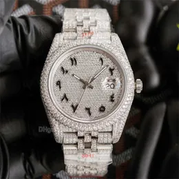 Mechanical Diamond Aps Watches 40mm Automatic Mens Watch for Men Wristwatch Stainless Steel Luxury Designer Custom Skeleton Silver Moissanite Diamonds Watchs