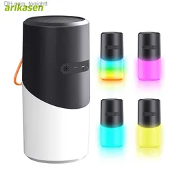 Portable Speakers Wireless Bluetooth Outdoor Speaker Camping with 7 Color LED Lights TF Card Slot TWS Pairing Bluetooth 5.3 Water resistant Mic Q230904