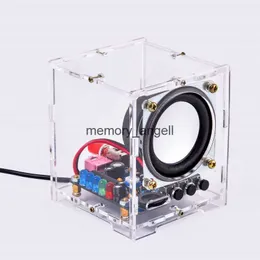 Przenośne głośniki DIY Bluetooth Box Box z mini wzmacniacz Acryl Shell komputerowy komponenty audio Electronic Components Spaker HKD230904