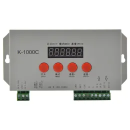 K-1000C T-1000S Zaktualizowany program LED Kontroler K1000C WS2812B WS2811 APA102 T1000S WS2813 2048 Pixels Controller DC5-24V LL