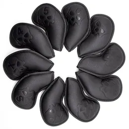 Inne produkty golfowe Golf Club Iron Cover Headcover USA z czerwonym/białym ściegiem Golf Golf Head Covers Golf Club Iron Headovers Covers 10pcs/set 230901