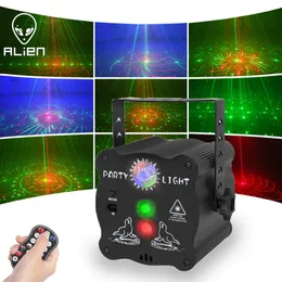 Andra flashtillbehör Alien laddningsbart parti DJ Disco Light Sound Activated RGB LED Strobe Stage Laser Projector för Dance Birthday Wedding Bar Xmas 230904