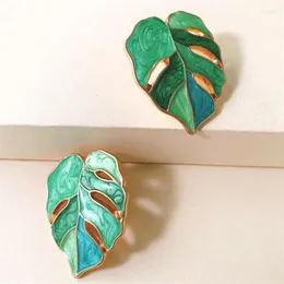Orecchini pendenti AOTEMAN Design foglie vintage per le donne Ciondolo geometrico femminile Dichiarazione Earing Gioielli con fascino per feste 2023