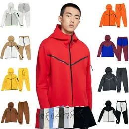 Tech Fleeces Pants Trailsuit Setleri Erkek Tasarımcılar Hoodies Ceketler Kış Kapalı Fitness Eğitim Spor Pantolon Uzay Pamuk Hoodys W234S