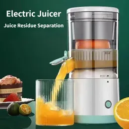 Herramientas de frutas y verduras exprimidor portátil USB eléctrico cítricos mini máquina automática de separación de residuos de jugo para picnic en casa 230901