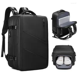 Школьные сумки, большая вместительная сумка для ноутбука в деловых поездках, студенческий рюкзак, черный водонепроницаемый рюкзак для багажа на университетской спине