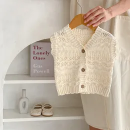 Baby V Neck Knit Cardigan Vest Spring Autumn Sweater Baby Kids Sweater Clothes Korean Style Boys Clothing 2578