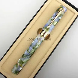 Fountain Pens 2022 Jinhao New Centennial 100 Fountain Pen 18kgp Golden Plated M nib Resin Ink Pen med en Converter Business Office Present Pen HKD230904