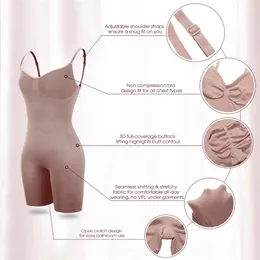 Корсет женский бесшовный формирователь всего тела для коррекции живота боди с открытой спиной корректирующее белье для похудения Fajas Colombianas Reductoras 072001289k