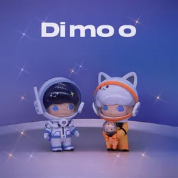 Blind box Pop Mart Dimoo Space Travel Series Cute Anime Figure Blind Box Surprise Box Action Figure Cartoon Model Gift Toys _Delete 230901