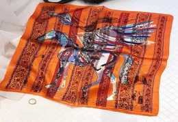 Sciarpa di seta con stampa quadrata dal design di lusso per le donne Parigi Design H Scialli Foulard Femme Echarpe En Soie Sciarpe rosse grandi in twill Wholesa7452917