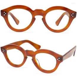 Güneş Gözlüğü Çerçeveleri Vintage Klasik Gözler Erkekler Kalın Asetate Kadın Gözlükler Moda Optik Gözlük Armacao Oculos de Grau Feminino
