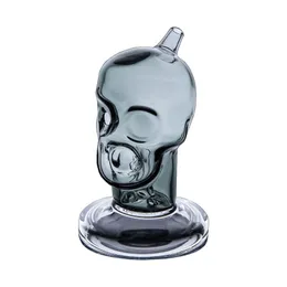 Latest Glass Smoking Filter Handmade Pipes Tube Handpipe Portable Skull Style Waterpipe Bubbler Bongs For Herb Tobacco Cigarette Preroll Rolling Cigar Holder DHL