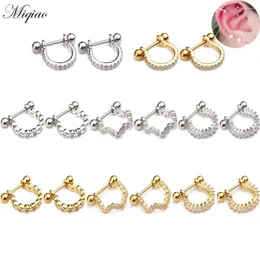 Stud Earrings Miqiao 2pcs Explosive Sweet Stainless Steel Body Exquisite Piercing Jewelry