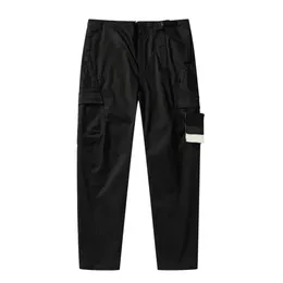 Spring Autumn Leisure Time Men's Pants Street och Outdoor Jogging Suit European American Fashion Märke broderat Badge Trou290b