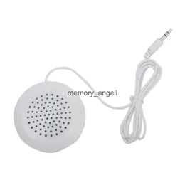 Portable Speakers Mini 3.5mm Jack Wired Pillow Speaker for MP3 MP4 CD Player Phone Radio Portable Outdoor Sports Audio Stereo Universal White HKD230904