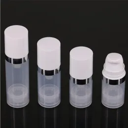 5ml 10ml 15ml Empty Airless Bottles Travel Pump Bottle Dispenser Refillable Cosmetic Jar Vacuum Makeup Containers Plastic Press Bottles for Lotion