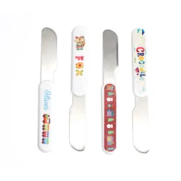 UPS DIY Sublimation Kids Aldult Cutlery Stainless Steel Tableware Westernstyle Tableware Cutlery White Blank Knife Fork Spoon Delivery ZZ