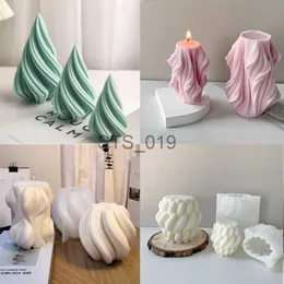 Altri articoli di bellezza per la salute Bellissimi stampi per candele 3D unici intagliati per candele ondulate arte astratta geometrica irregolare stampo per candele in silicone per la decorazione domestica x0904