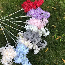 Dekoratif Çiçekler 1 PC Simülasyon Kelebek Çiçek Uzun Şube Kar Kiraz Çiçeği Düğün Partisi Dekorasyon Ev Ekran Süsleme