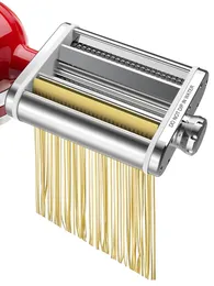 Manual Noodle Makers 3 I 1 Pasta Maker Attachments Set Rostfritt stål Spaghetti Deg Making Tools Roller Presser Machine för kökhjälp 230901