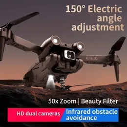 Drone RC con cámara dual, modo sin cabeza, despegue con una tecla, mantenimiento de altitud, localización de flujo óptico, evitación de obstáculos, juguetes Quadcopter para principiantes