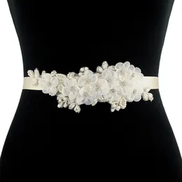 Hochzeit Schärpen TRiXY S355 Charmante Blumen Gürtel Für Frauen Braut Gürtel Strass Schärpe Braut Accessories204R