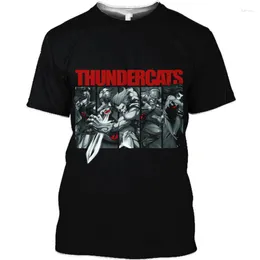 رجال القمصان anime Thundercats قميص طباعة 3D الموضة أطفال بوي كاواي توبس فتاة رجالي الملابس تي شيرت تي شيرت كبيرة الحجم